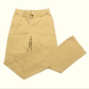Izod Tan School Uniform Chino Youth Boys 14 Straight Leg Adjustable Pants 25X26